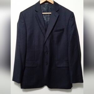 Claiborne Men's Dark Navy Blue Two-Button Sport Coat Blazer - Size 42R